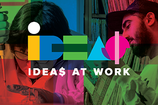 "IDEAS AT WORK" with UC Davis employees in lab and library settings