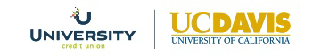 University Credit Union and UC Davis logos.