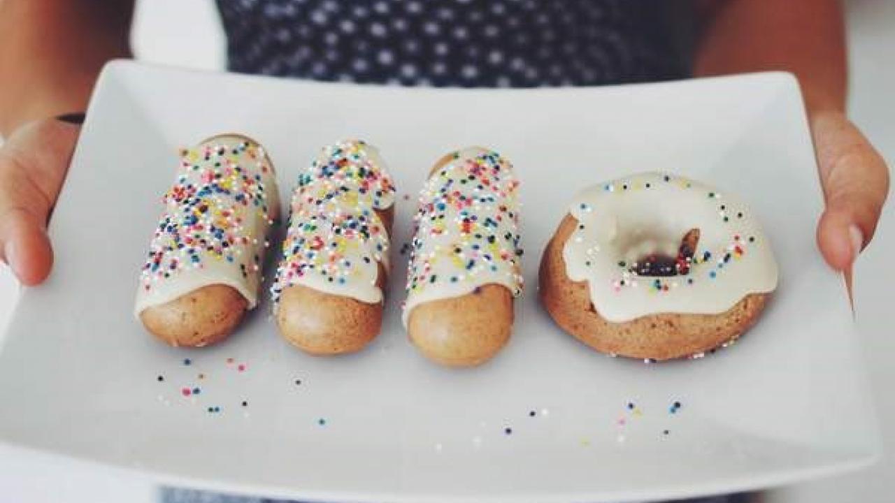 plate of donuts