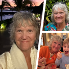 Photo collage: Pam Heintzleman with her grandchildren
